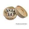 Panda Custard Bun Set of Felt Dim Sum Toys