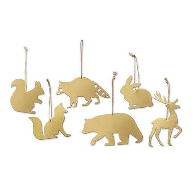 Forest Friends Brass Ornaments