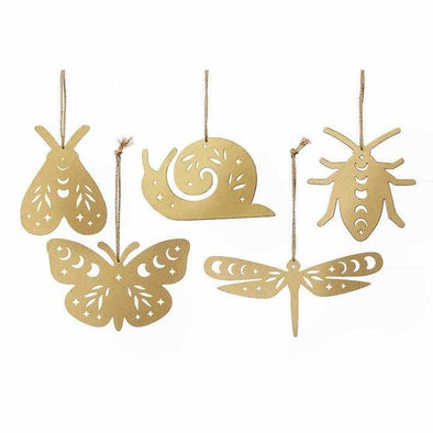 Garden Friends Brass Ornaments