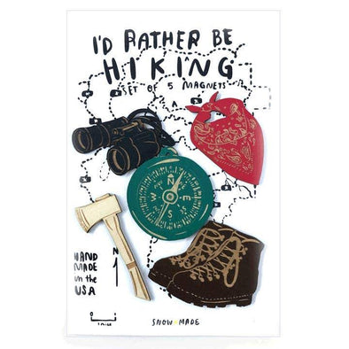 I'd Rather Be Hiking Magnet Set