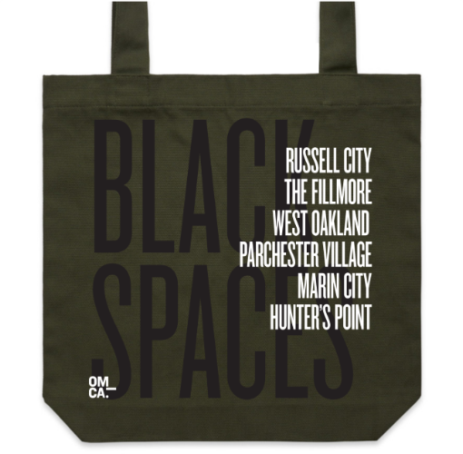 Black Spaces tote bag