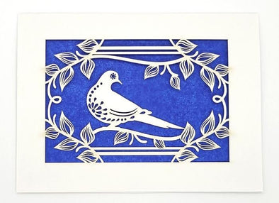 Paloma (dove) Papel Picado Card