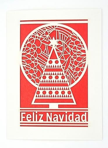 Feliz Navidad Papel Picado Card