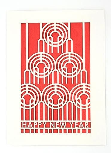 Happy New Year Papel Picado Card