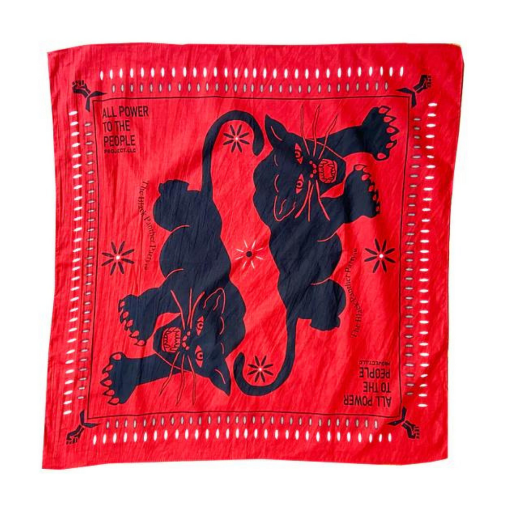 Bandana - Black Panther / Red Panther at OMCA – Oakland Museum of ...