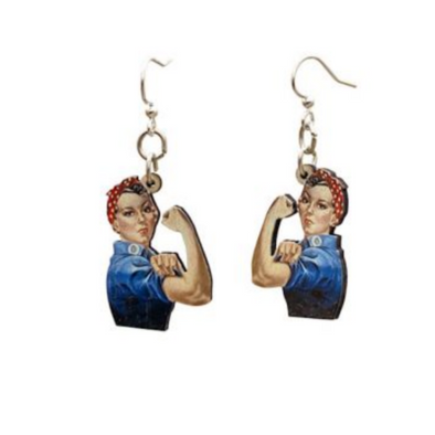Rosie The Riveter Earrings