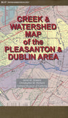 Creek & Watershed Map of Pleasanton & Dublin Area - Oakland Museum of California Store